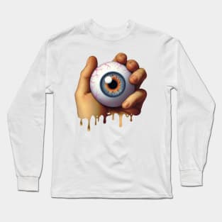 Hand holding an Eyeball Long Sleeve T-Shirt